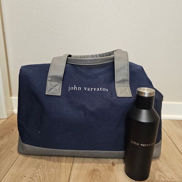 NWOT John Varvatos Gift with Purchase Duffle Bag with Insulated Water Bottle - Picture 1 of 10